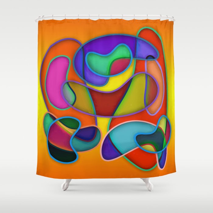 Abstract #359 Shower Curtain