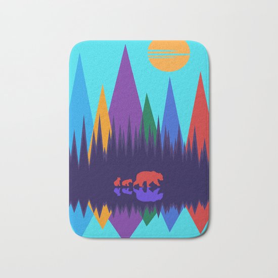 Bear & Cubs #3 Bath Mat