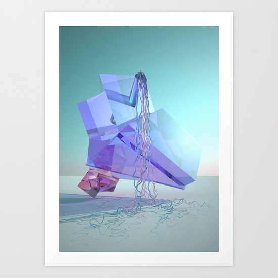 Mountain River Art Print