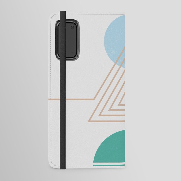 Abstraction_NEW_TRIANGLE_MOUNTAINS_SUN_POP_ART_0207A Android Wallet Case