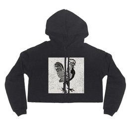 Rooster Hoody | Original, Degraag, Graphic, Sketch, Graphite, Juliedegraag, Painting, Naive, Sketching, Artnouveau 