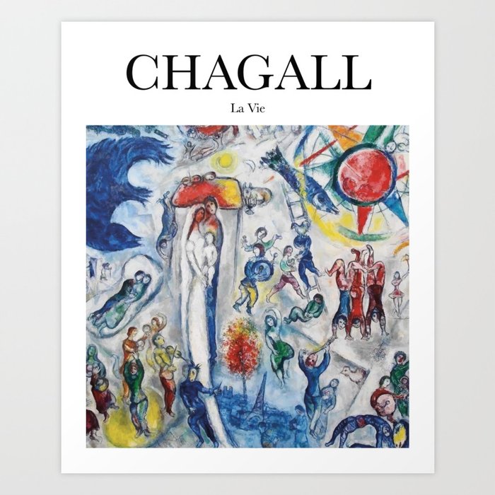 Chagall - La Vie Art Print