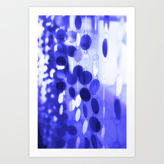 GLAM CIRCLES #Blue #2 Art Print