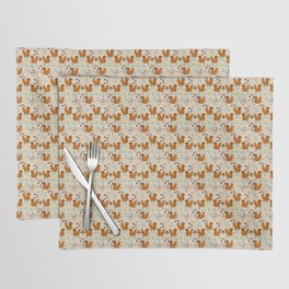 Squirrel with acorn berries pattern Placemat