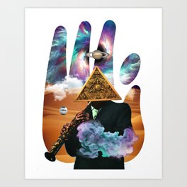 SADAHTAY_spaceJazz Art Print | Jazz, Sadahtay, Pootietang, Streetbrand, Goodvibration, Graphicdesign 