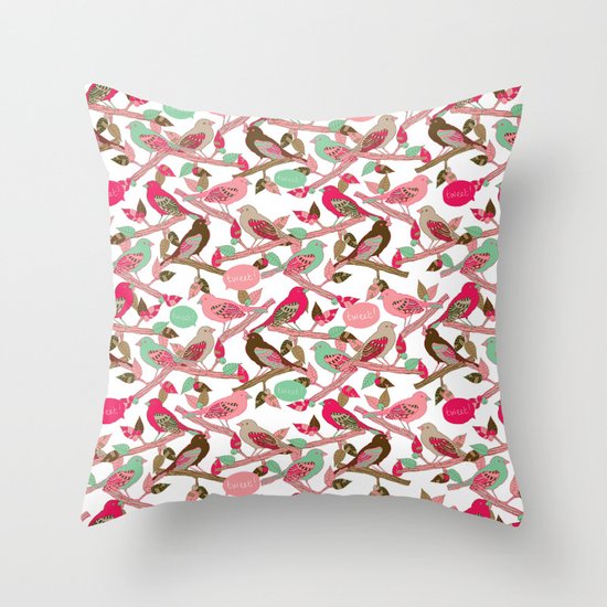 Tweet! Throw Pillow