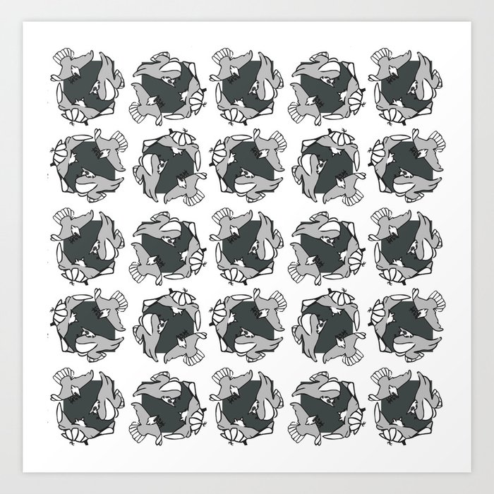 Circle of Blades *Patterns* Art Print