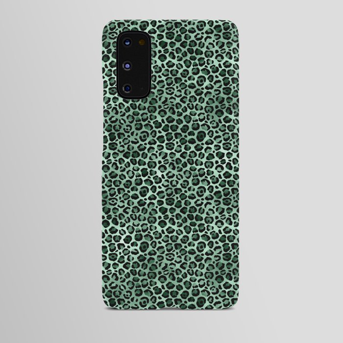 Green Metallic Leopard Pattern Android Case