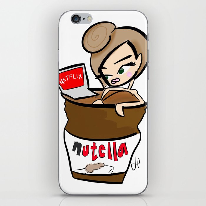 Nutella & Netflix Brunette iPhone Skin