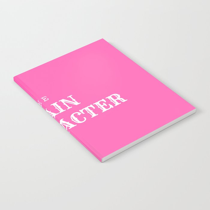 The Main Character Barbie Pink Notebook