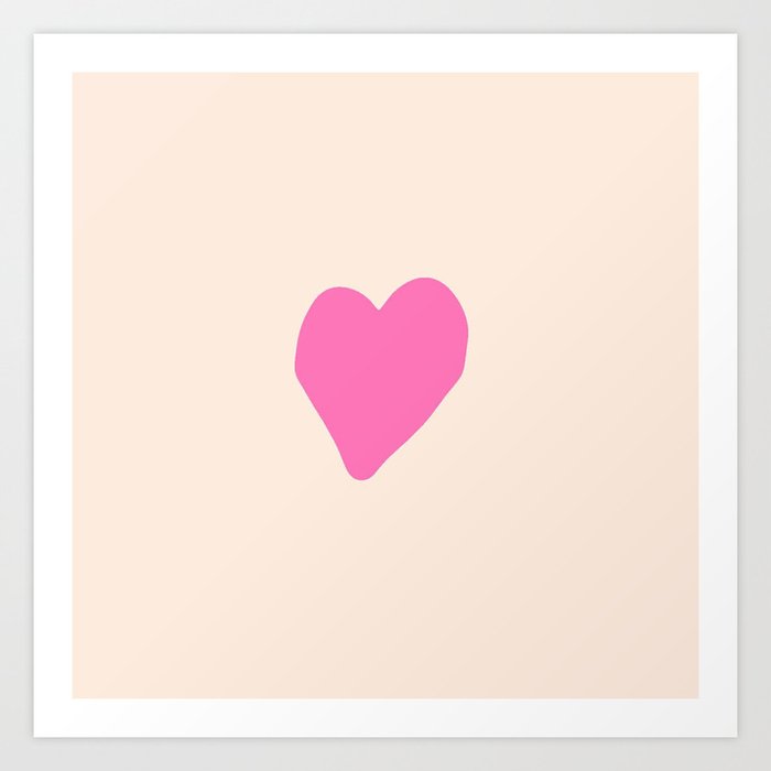 heart and love 27 -pink Art Print