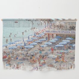 Mar Di Cobalto Beach Club In Italy | Amalfi Coast Holiday Summer Art Print | Soft Color Travel Photography Wall Hanging