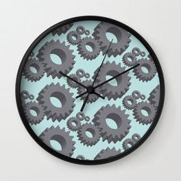 Mechanical cogwheels in 3D Wall Clock