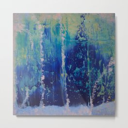 Mixed by Waterfall Metal Print | Acrylicsoncanvas, Abstract, Painting, Blue, Nature, Waterfall, Acrylic, Canvas, Water 