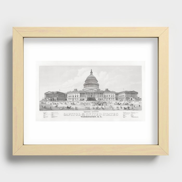 Capitol of the United States - Washington DC Recessed Framed Print