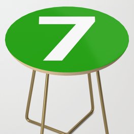 Number 7 (White & Green) Side Table