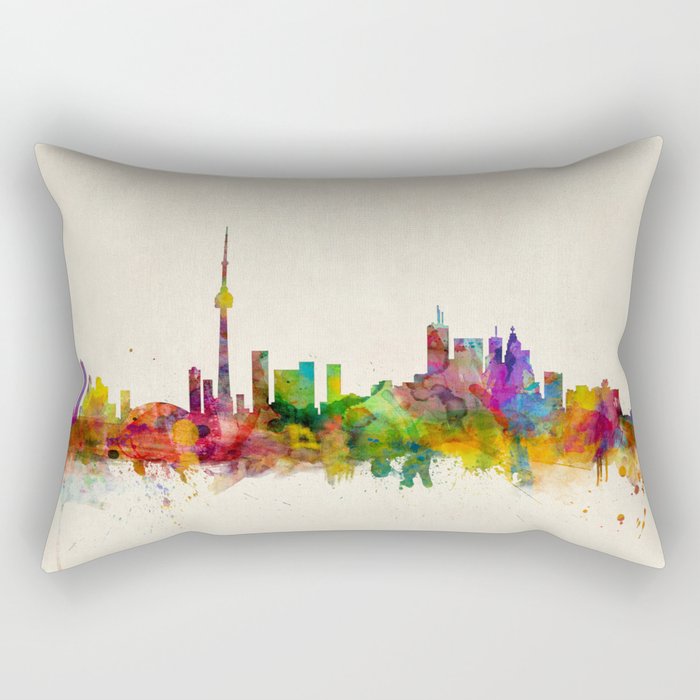 Toronto Skyline Rectangular Pillow