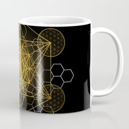 Sacred Geometry Metatrons Cube  Coffee Mug | Indigochild, Honeycomb, Floweroflife, Hexagon, Symbols, Shapes, Meditation, Healer, Lightworker, Archangel 