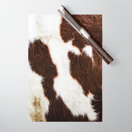 Cowhide Brown Spots Wrapping Paper