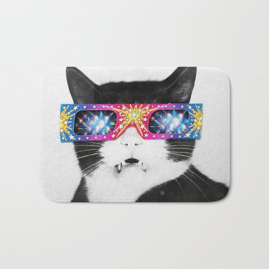 Laser Cat Bath Mat