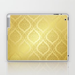 Thai Pattern supreme gold background Laptop Skin