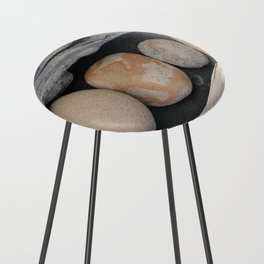 Driftwood And Stones  Counter Stool