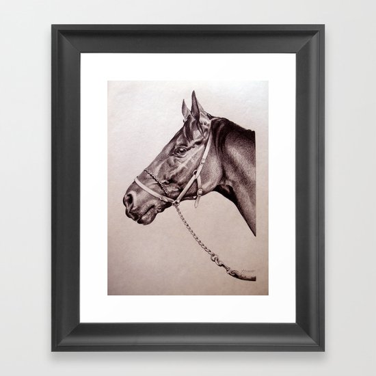 Sir Alfred - Racehorse Framed Art Print
