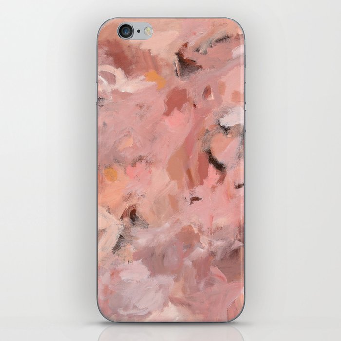 New Beginning - Abstract floral soft pink, blush, coral iPhone Skin