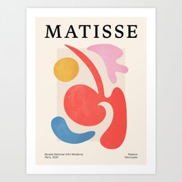 Abstract Shapes: Matisse Paper Cutouts III Art Print