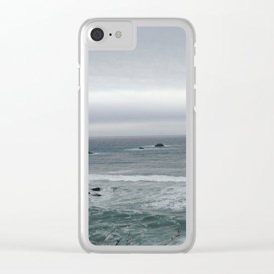 Green water Clear iPhone Case