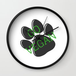 Hazte vegano | Go vegan Wall Clock