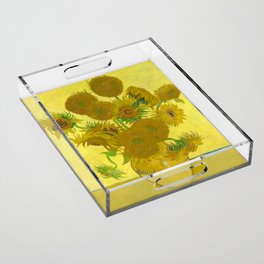 Vincent van Gogh "Still Life  Vase with Fourteen Sunflowers" Acrylic Tray