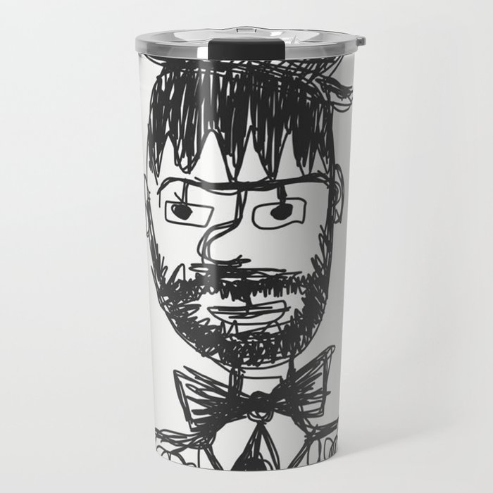 Self portrait 2016 illustration Travel Mug