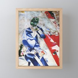 Marc Chagall, Half-Past Three The Poet Framed Mini Art Print