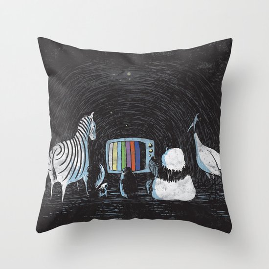 Now in Technicolour... Throw Pillow