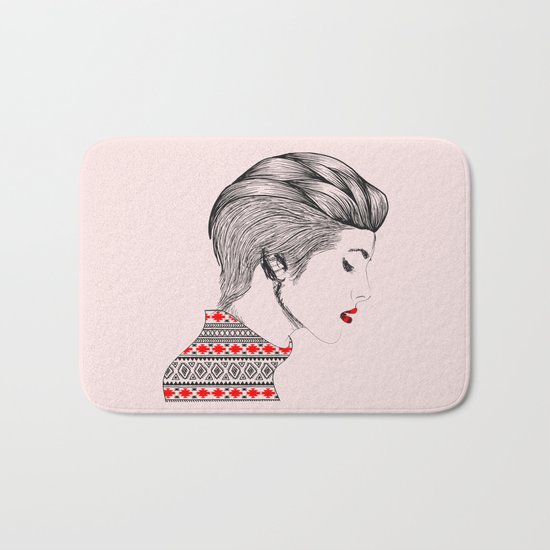 Red Beauty Bath Mat