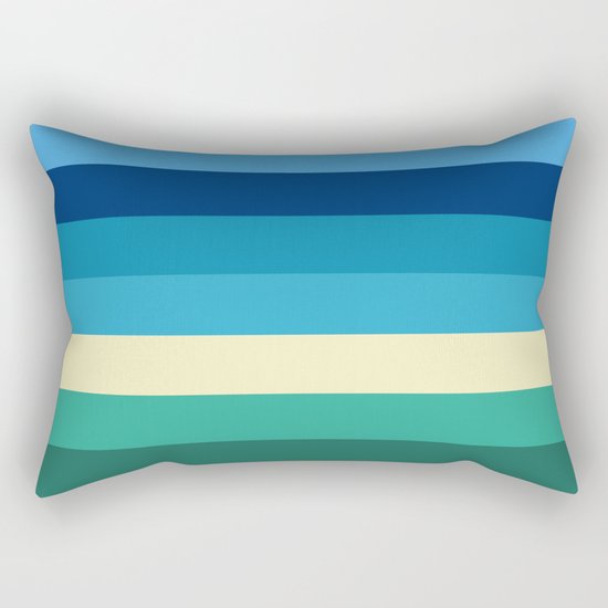 Abstract #409 Beach Colors Rectangular Pillow