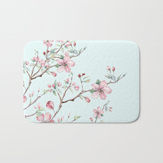Apple Blossom #society6 #buyart Bath Mat
