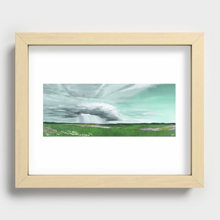 Prairie Storm Recessed Framed Print