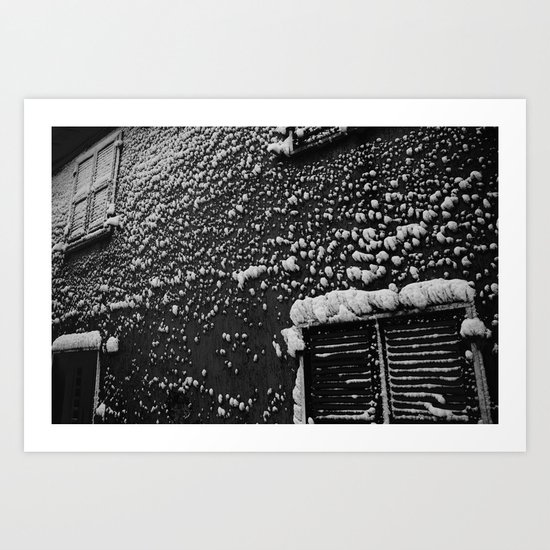 PRETTY PLEASE WITH SNOW ON TOP Art Print