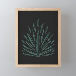 Agave Tequilana Plant Floral Framed Mini Art Print