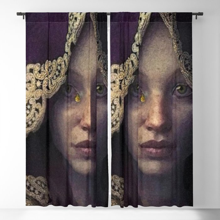 Golden Tears II, Twilight (Freya's Heartache) landscape painting layout Blackout Curtain