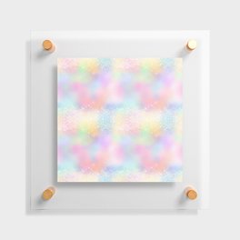 Pretty Holographic Glitter Rainbow Floating Acrylic Print