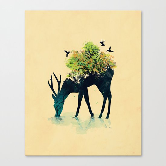 Watering (A Life Into Itself) Canvas Print