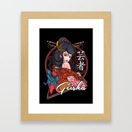 Geisha Art Framed Art Print