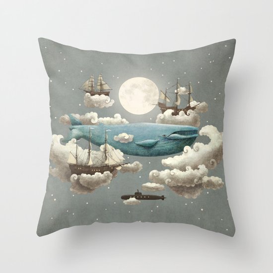 Ocean Meets Sky Throw Pillow