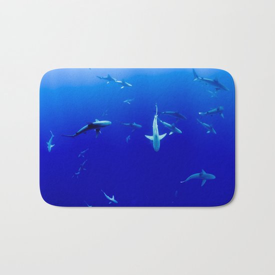 Sharks! Bath Mat