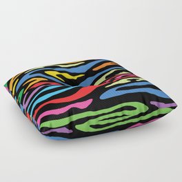 Psychedelic abstract art. Digital Illustration background. Floor Pillow