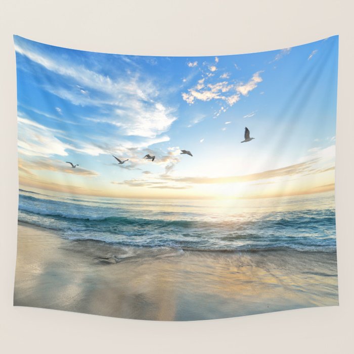 Beach Scene 34 Wall Tapestry by nauticaldecor Society6