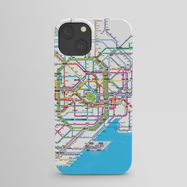 Tokyo Subway map iPhone Case